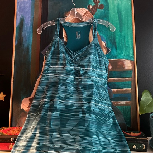 Mondetta Strapless Blue Patterned Dress - Picture 8 of 11